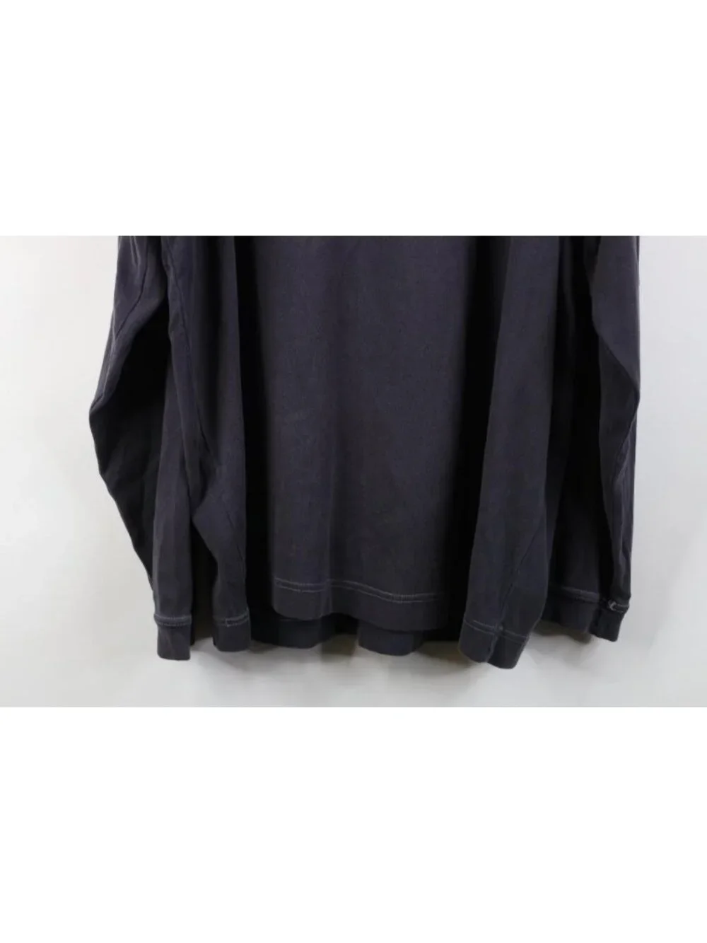 Vtg 90s Streetwear Mens L Distressed Baggy Thermal Ribbed Knit Henley T-Shirt